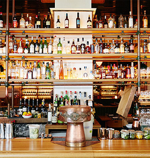 Upland Restaurant Tabletop Bar Design in Miami, Florida